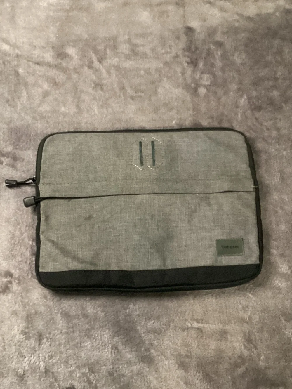 Targus Gray and Black Laptop Sleeve with Front Pocket
